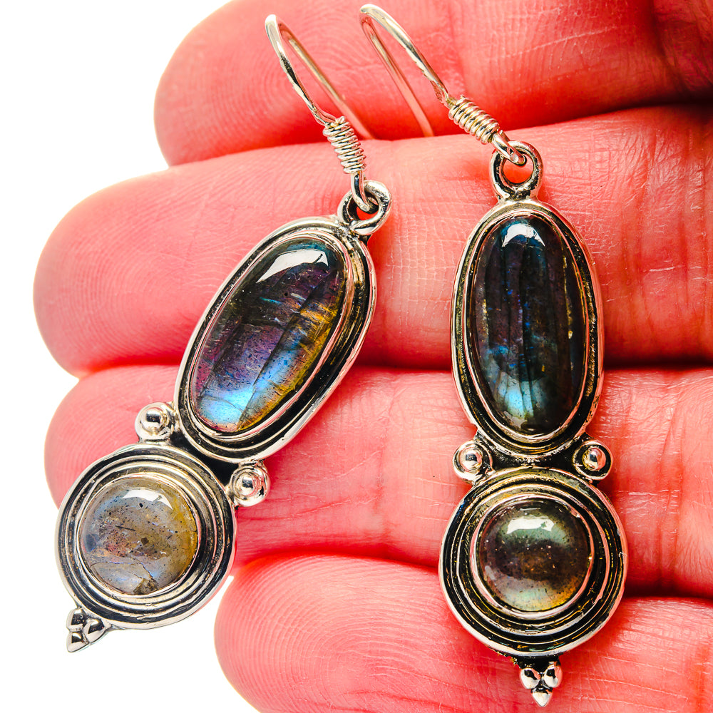 Labradorite Earrings handcrafted by Anasilvercos - EARR423328