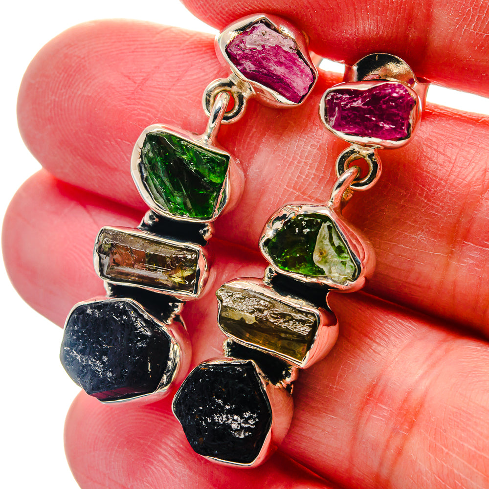 Black Tourmaline Earrings handcrafted by Anasilvercos - EARR423331
