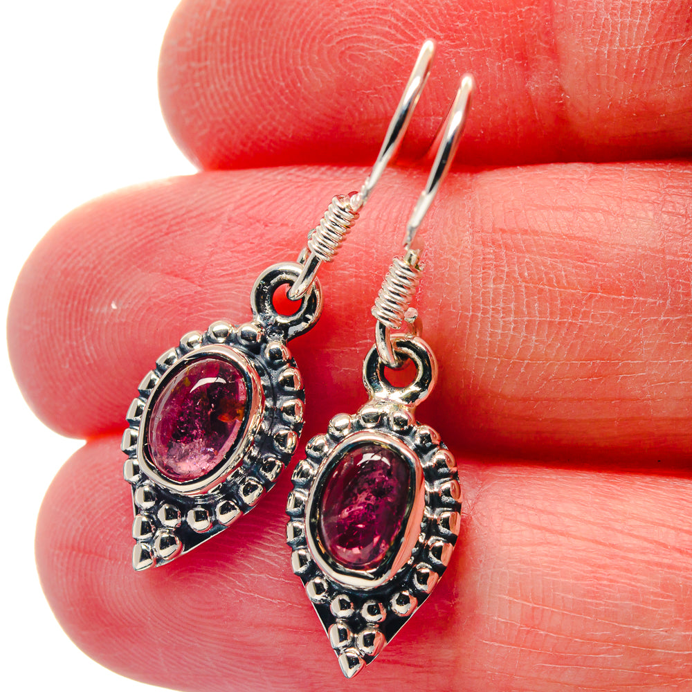 Pink Tourmaline Earrings handcrafted by Anasilvercos - EARR423336