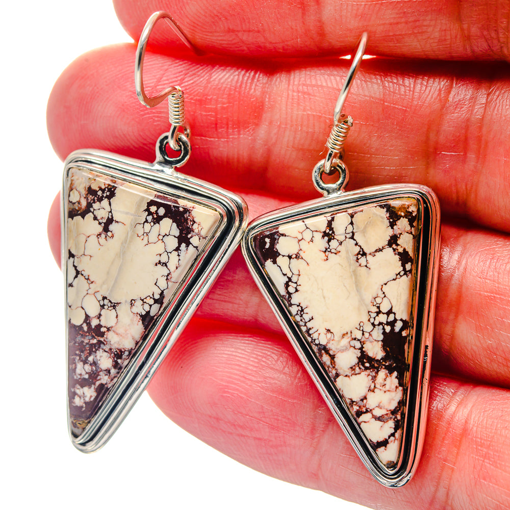 Wild Horse Jasper Earrings handcrafted by Anasilvercos - EARR423339