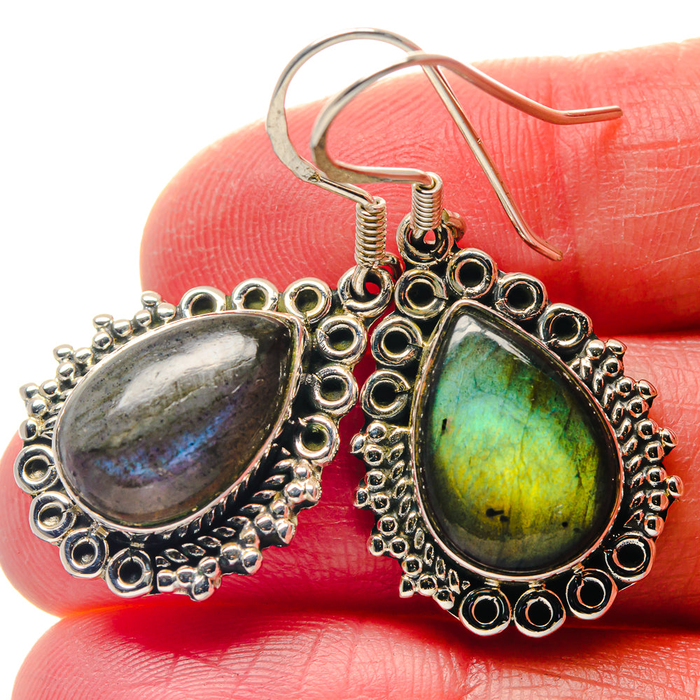 Labradorite Earrings handcrafted by Anasilvercos - EARR423355