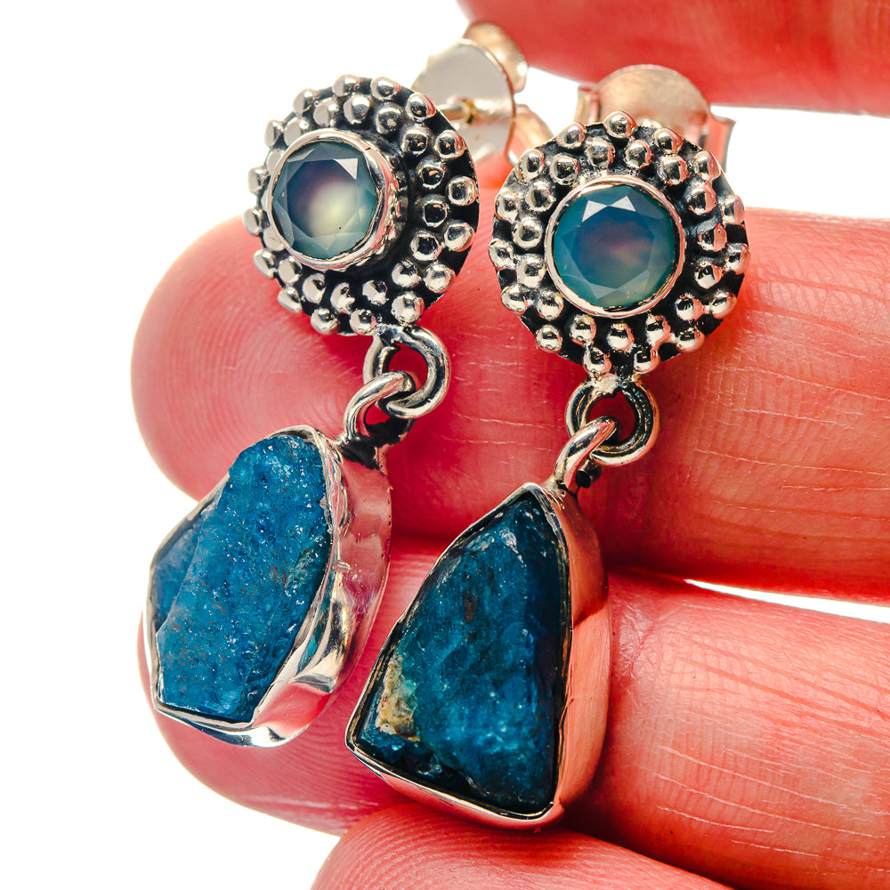 Apatite Earrings handcrafted by Anasilvercos - EARR423369