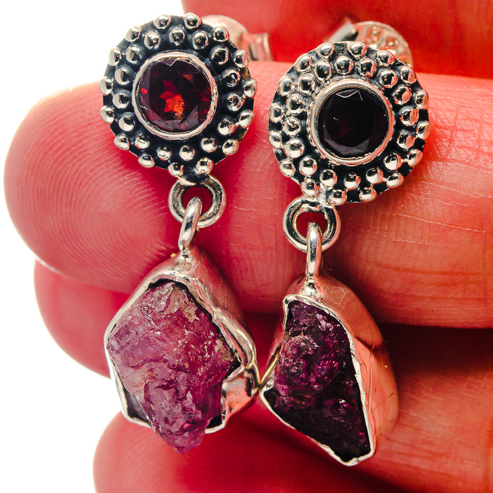 Pink Tourmaline Earrings handcrafted by Anasilvercos - EARR423372