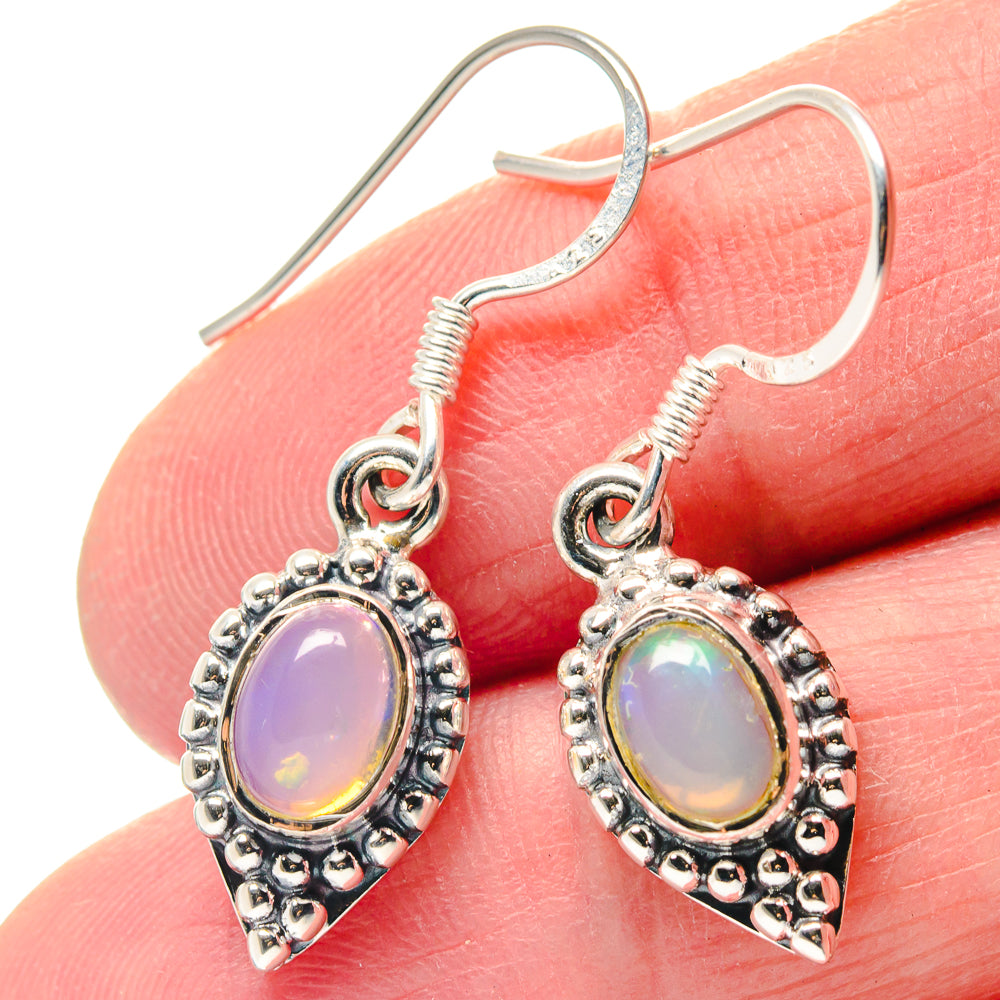 Ethiopian Opal Earrings handcrafted by Anasilvercos - EARR423384