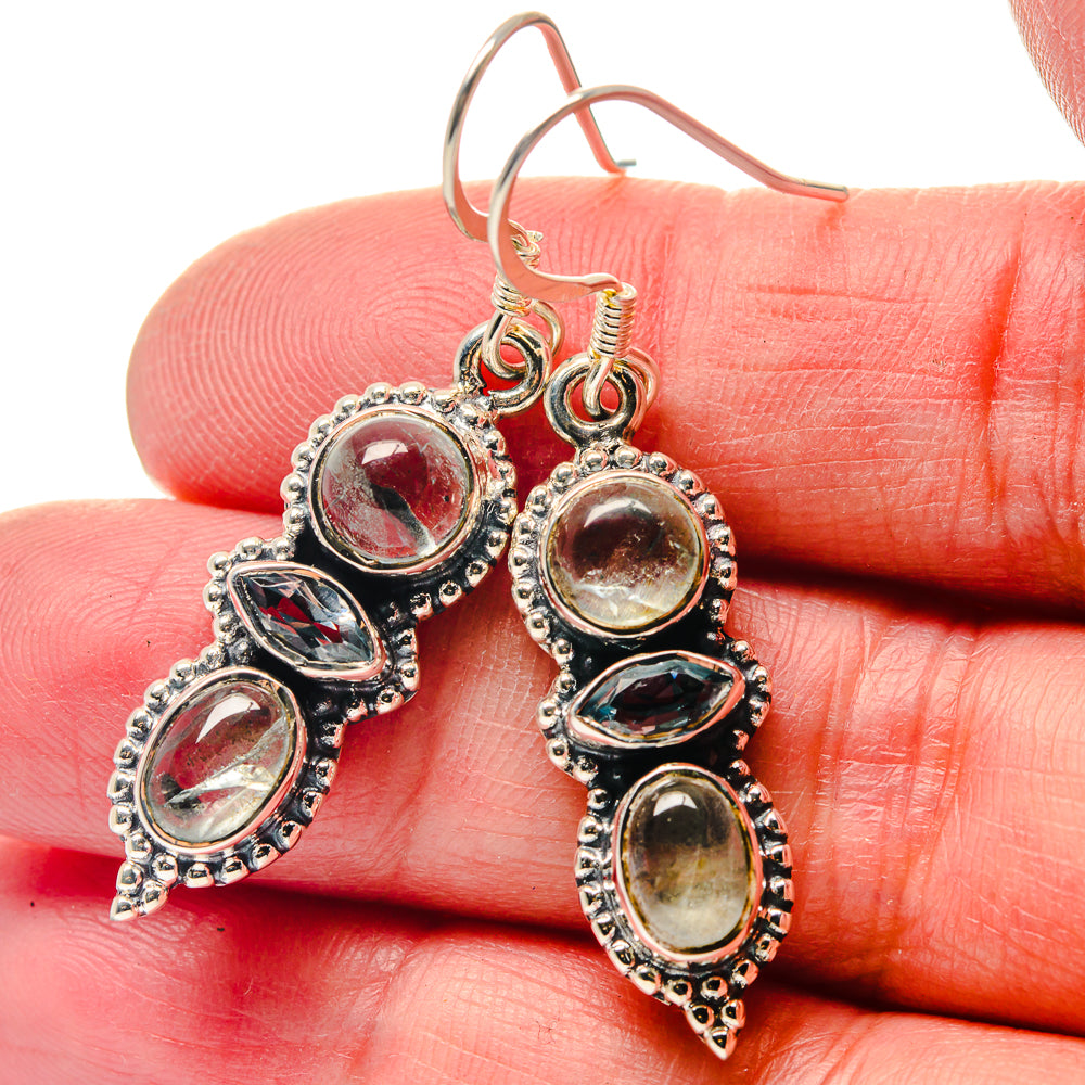 Aquamarine Earrings handcrafted by Anasilvercos - EARR423388