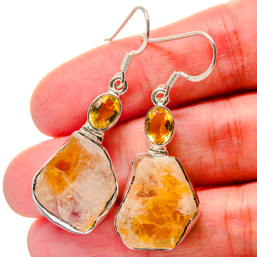 Citrine Earrings handcrafted by Anasilvercos - EARR423396
