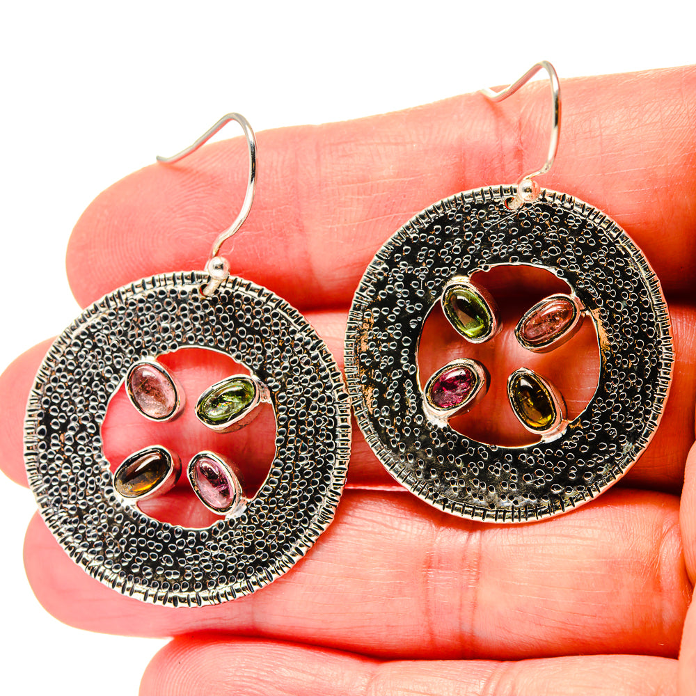 Pink Tourmaline Earrings handcrafted by Anasilvercos - EARR423401