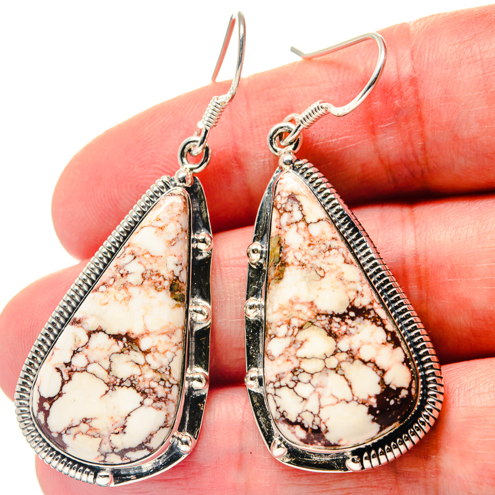 Wild Horse Jasper Earrings handcrafted by Anasilvercos - EARR423406