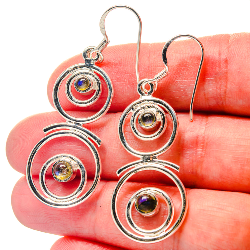 Labradorite Earrings handcrafted by Anasilvercos - EARR423410