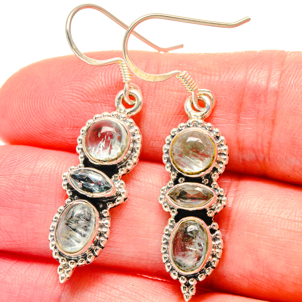 Tibetan Turquoise Pendants handcrafted by Anasilvercos - EARR423419