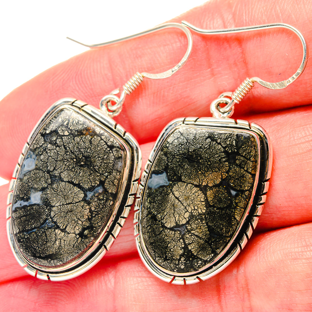 Rose Quartz, Pink Tourmaline Pendants handcrafted by Anasilvercos - EARR423426