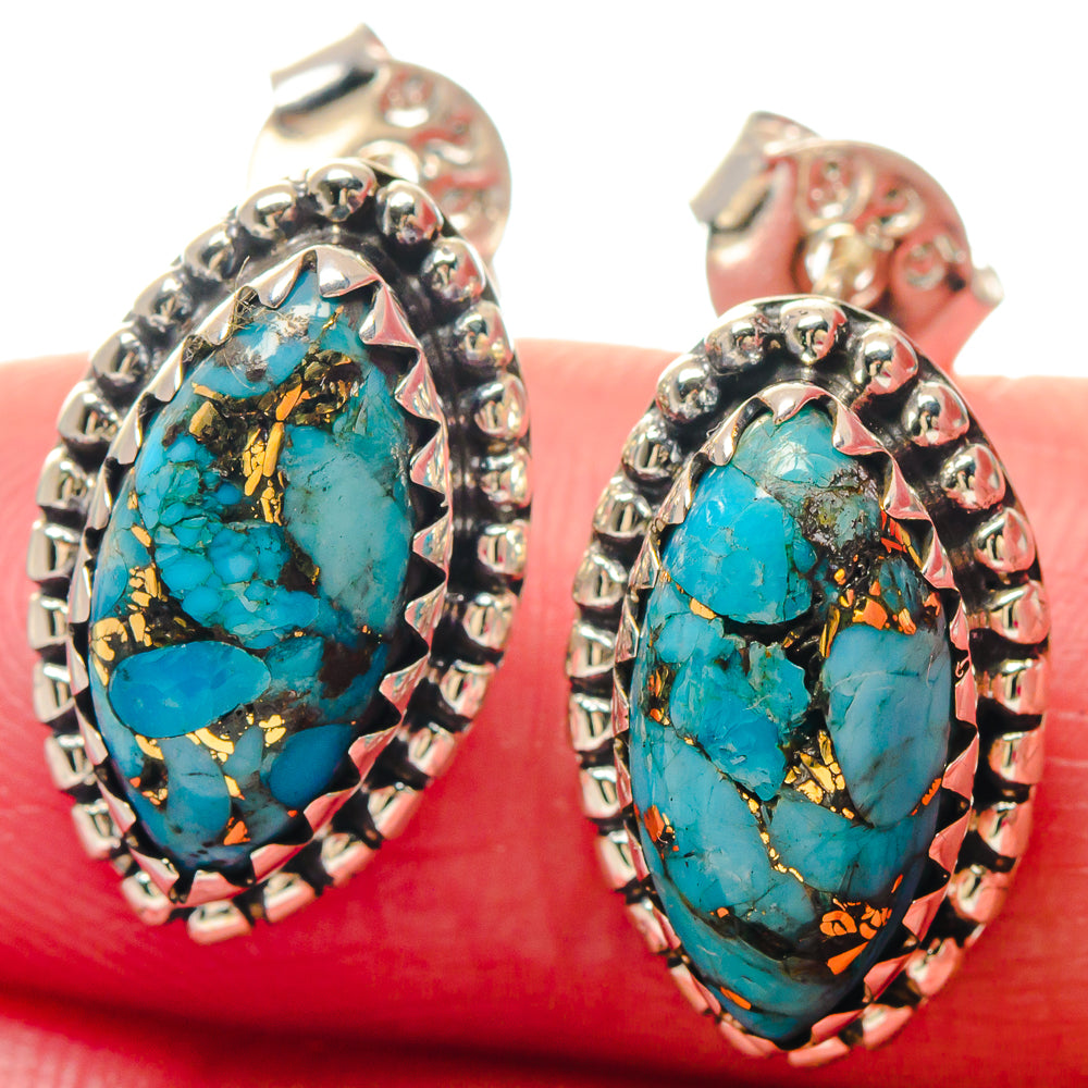 Larimar Rings handcrafted by Anasilvercos - EARR423514