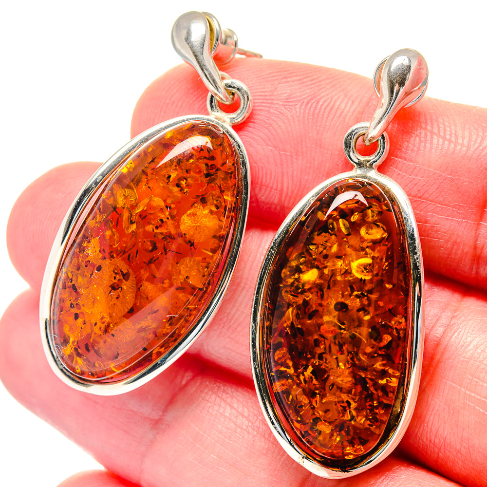 Baltic Amber Earrings handcrafted by Anasilvercos - EARR423518