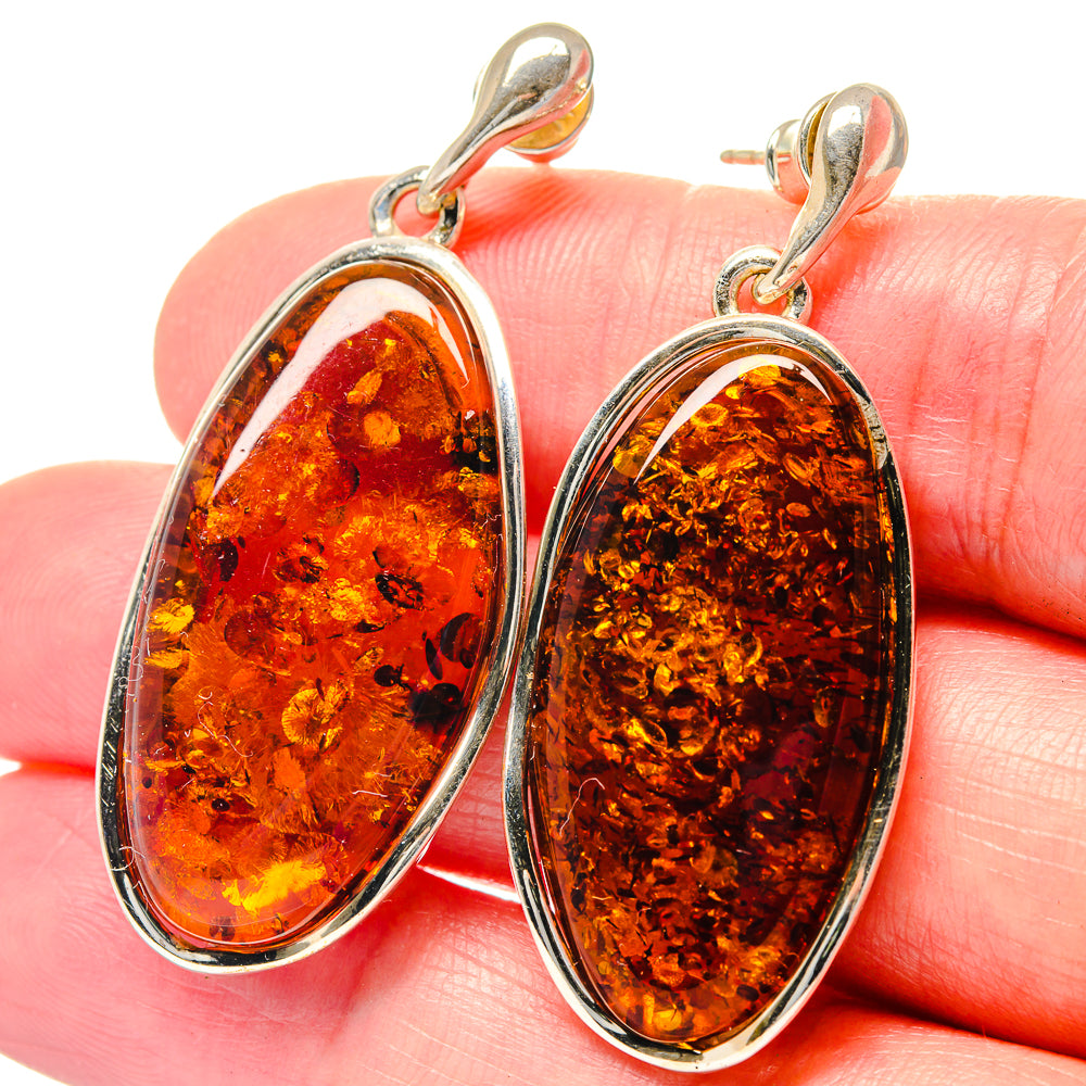 Baltic Amber Earrings handcrafted by Anasilvercos - EARR423527