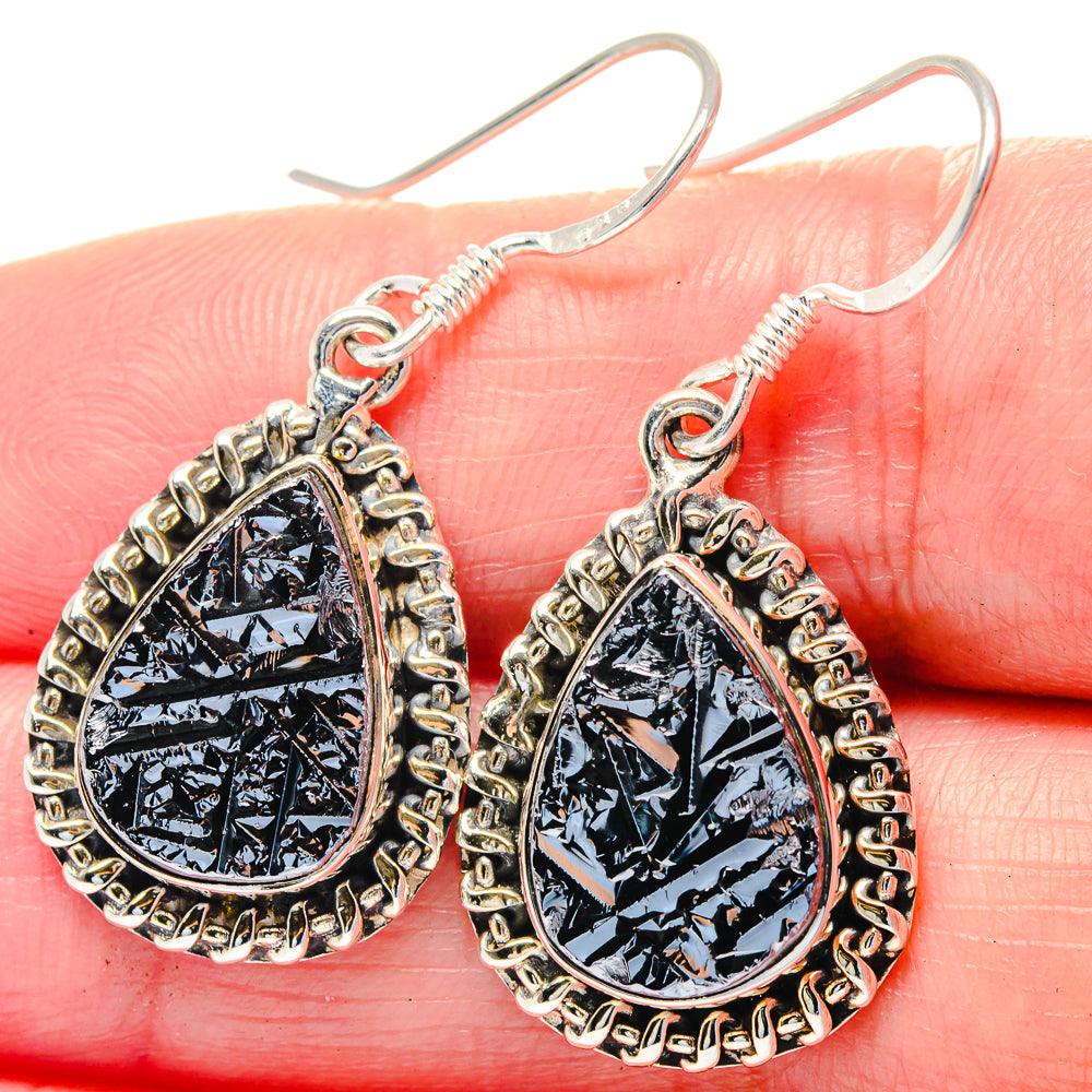 Shungite Earrings handcrafted by Anasilvercos - EARR423534