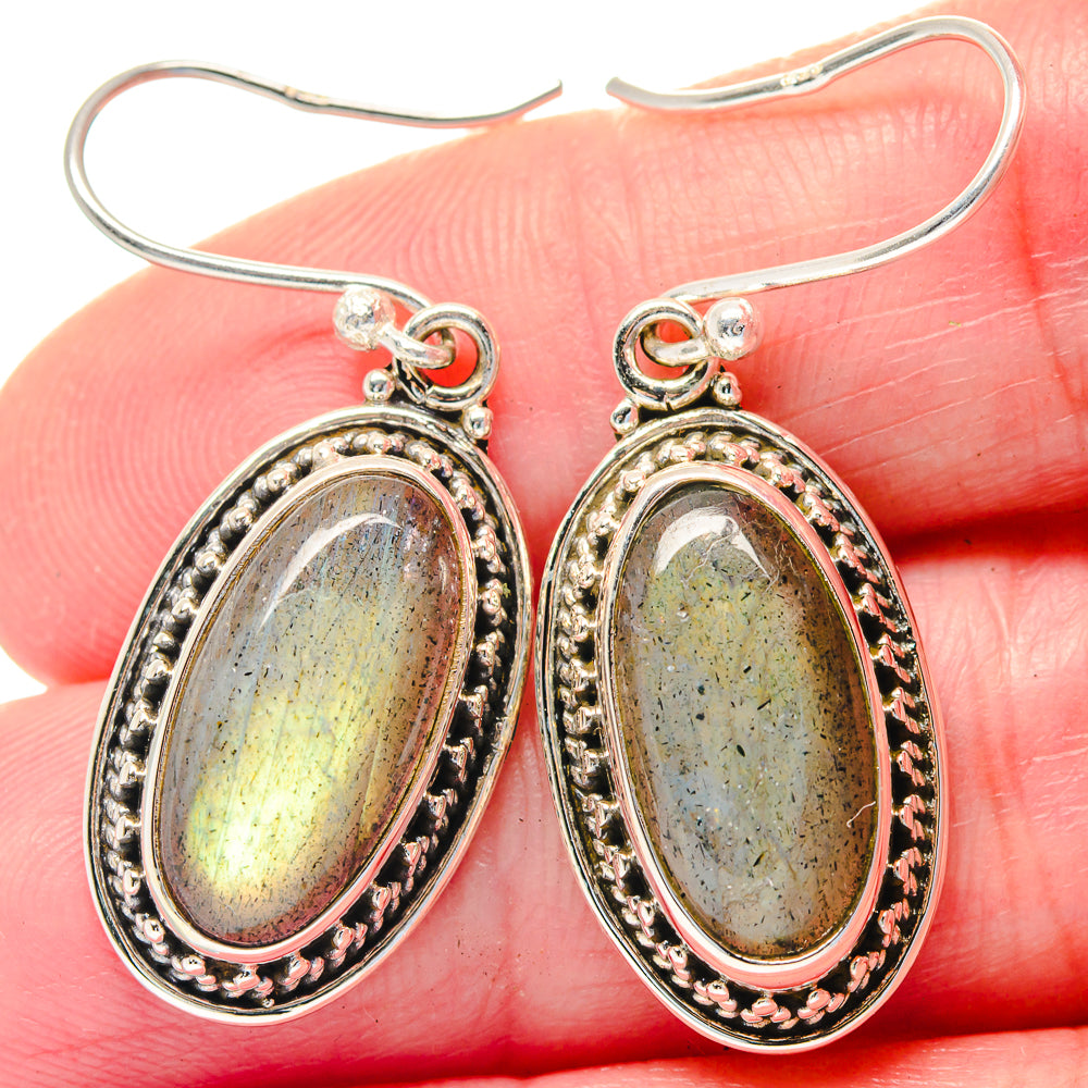 Labradorite Earrings handcrafted by Anasilvercos - EARR423538