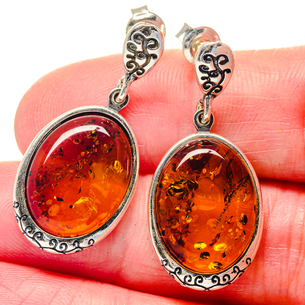 Baltic Amber Earrings handcrafted by Anasilvercos - EARR423539