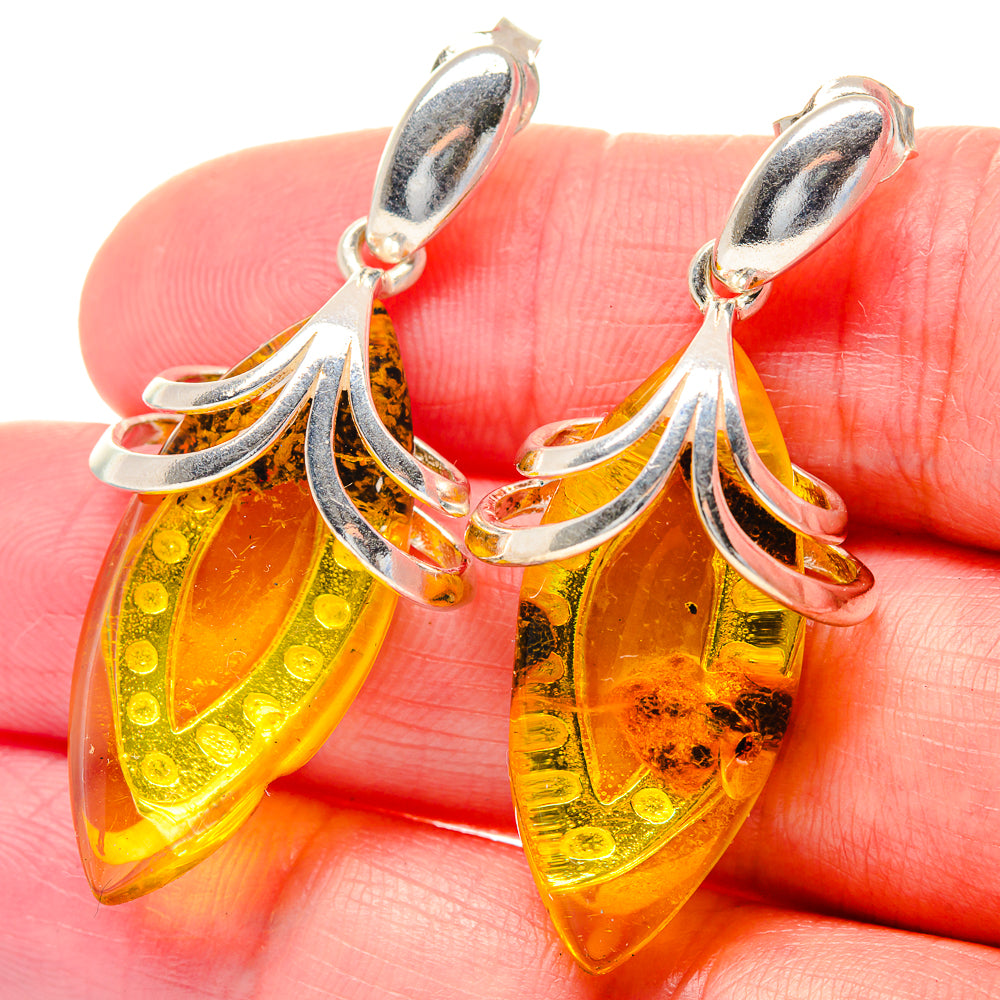 Citrine Earrings handcrafted by Anasilvercos - EARR423546