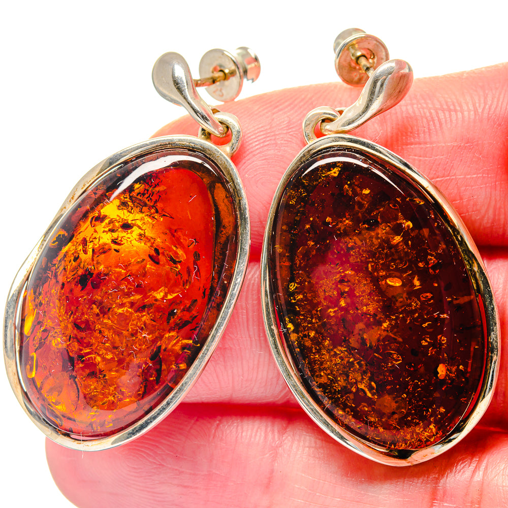 Baltic Amber Earrings handcrafted by Anasilvercos - EARR423547