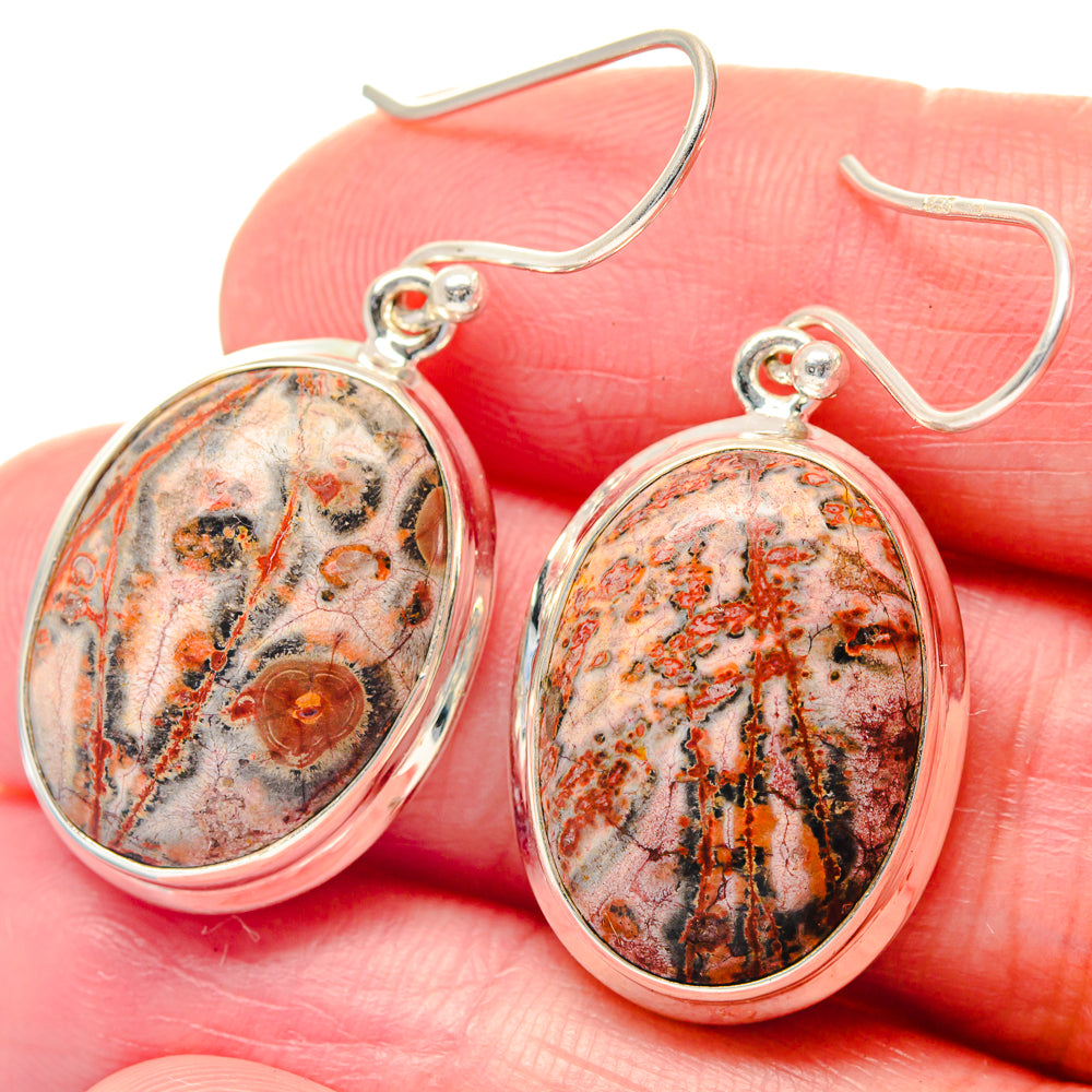 Poppy Jasper Earrings handcrafted by Anasilvercos - EARR423549