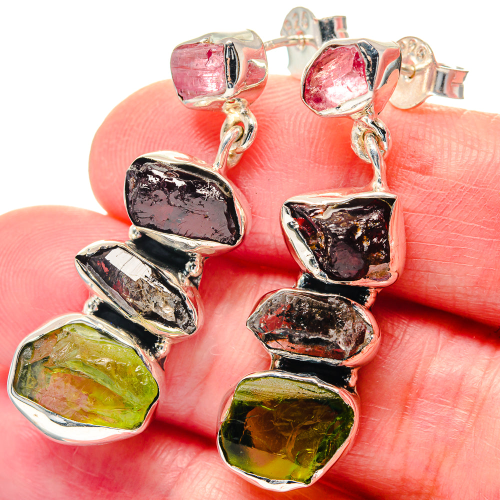 Peridot Earrings handcrafted by Anasilvercos - EARR423550