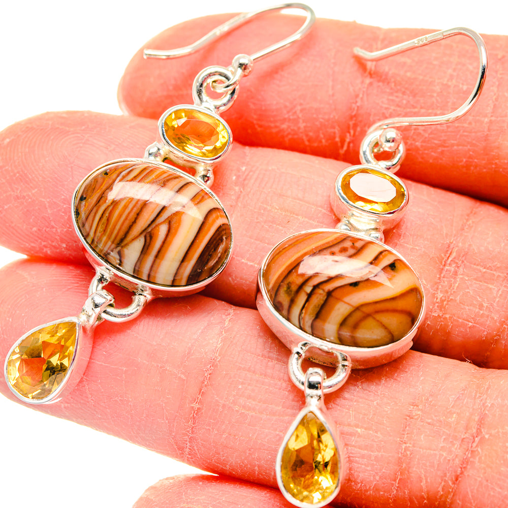 Imperial Jasper Earrings handcrafted by Anasilvercos - EARR423779