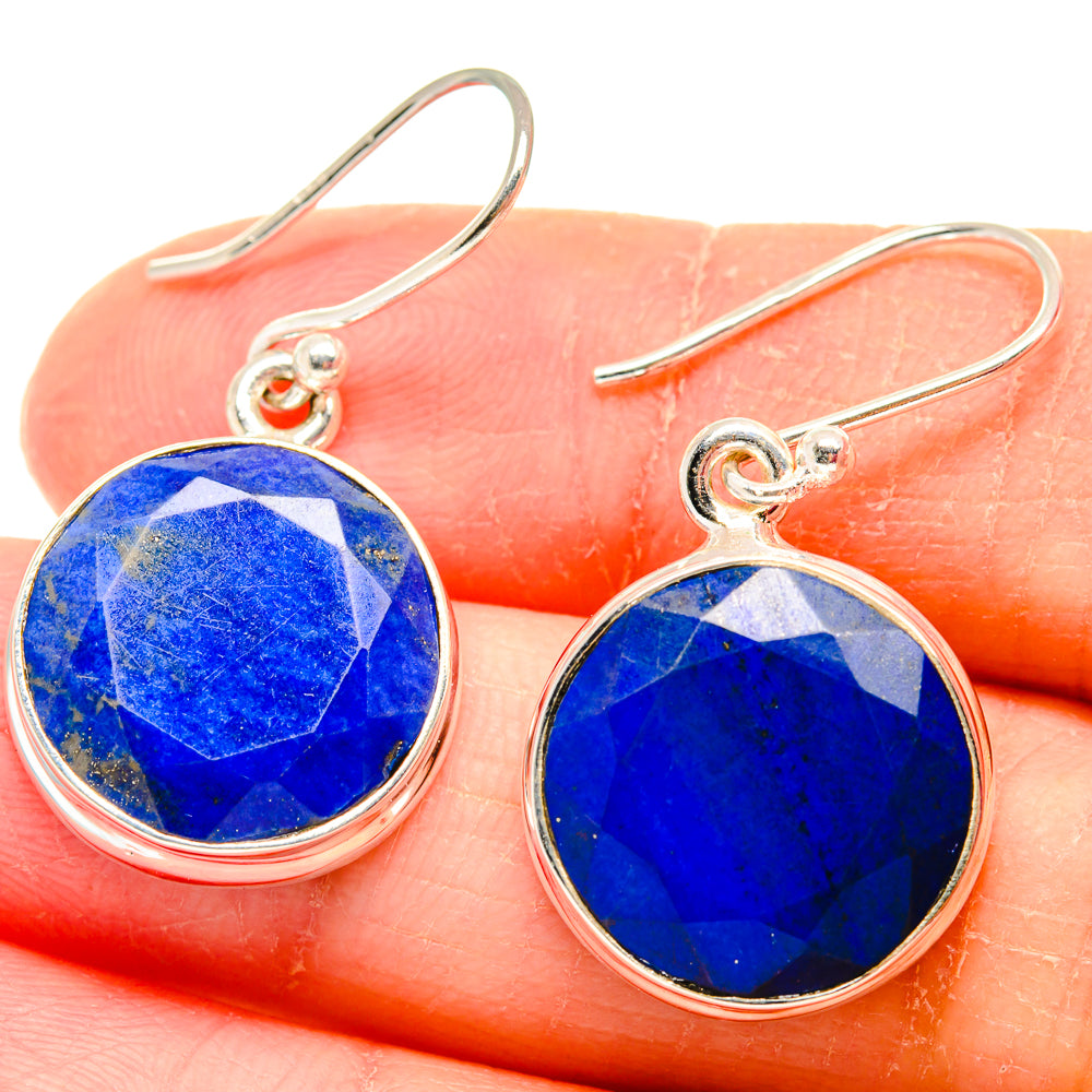Lapis Lazuli Earrings handcrafted by Anasilvercos - EARR423805
