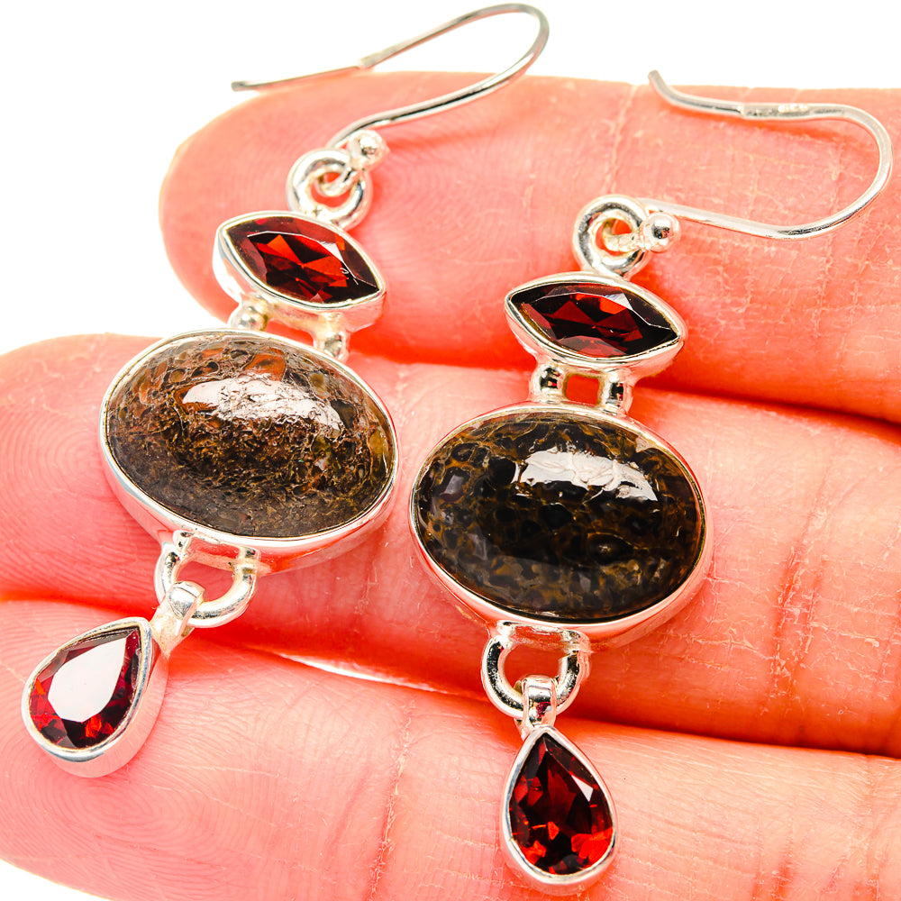 Dinosaur Bone Earrings handcrafted by Anasilvercos - EARR423807