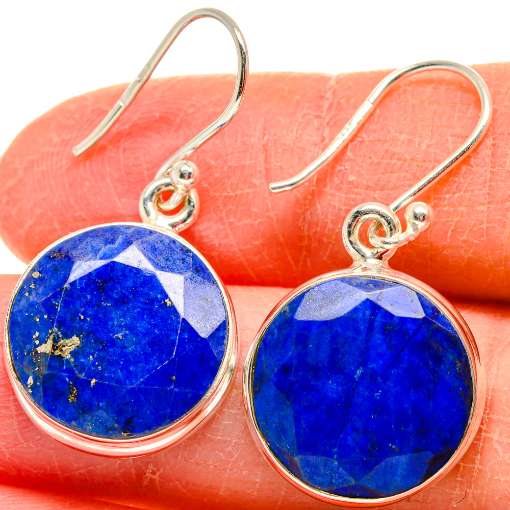 Lapis Lazuli Earrings handcrafted by Anasilvercos - EARR423825