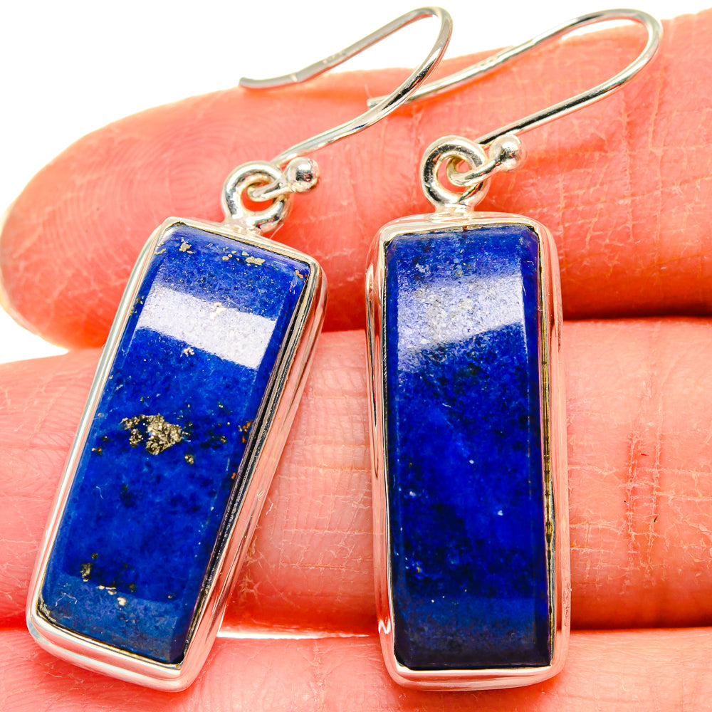 Lapis Lazuli Earrings handcrafted by Anasilvercos - EARR423850