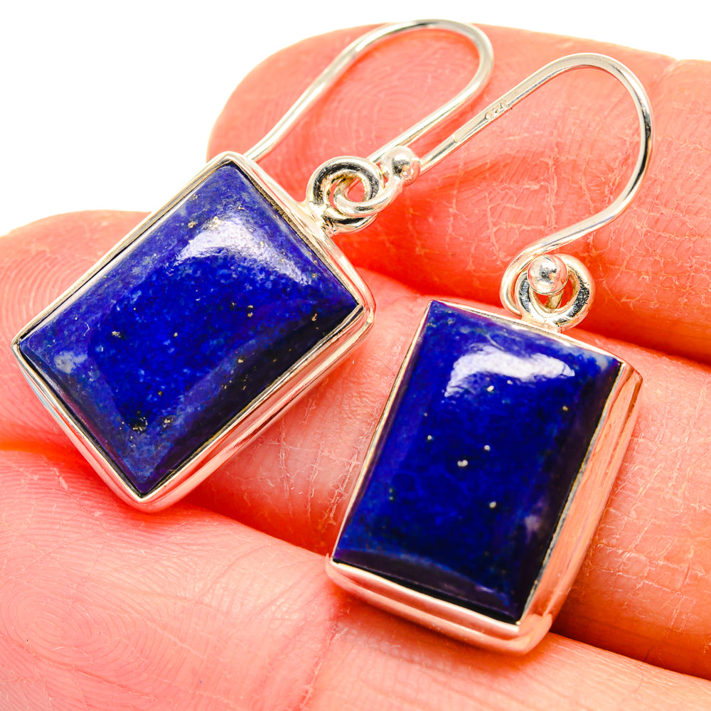 Lapis Lazuli Earrings handcrafted by Anasilvercos - EARR423869