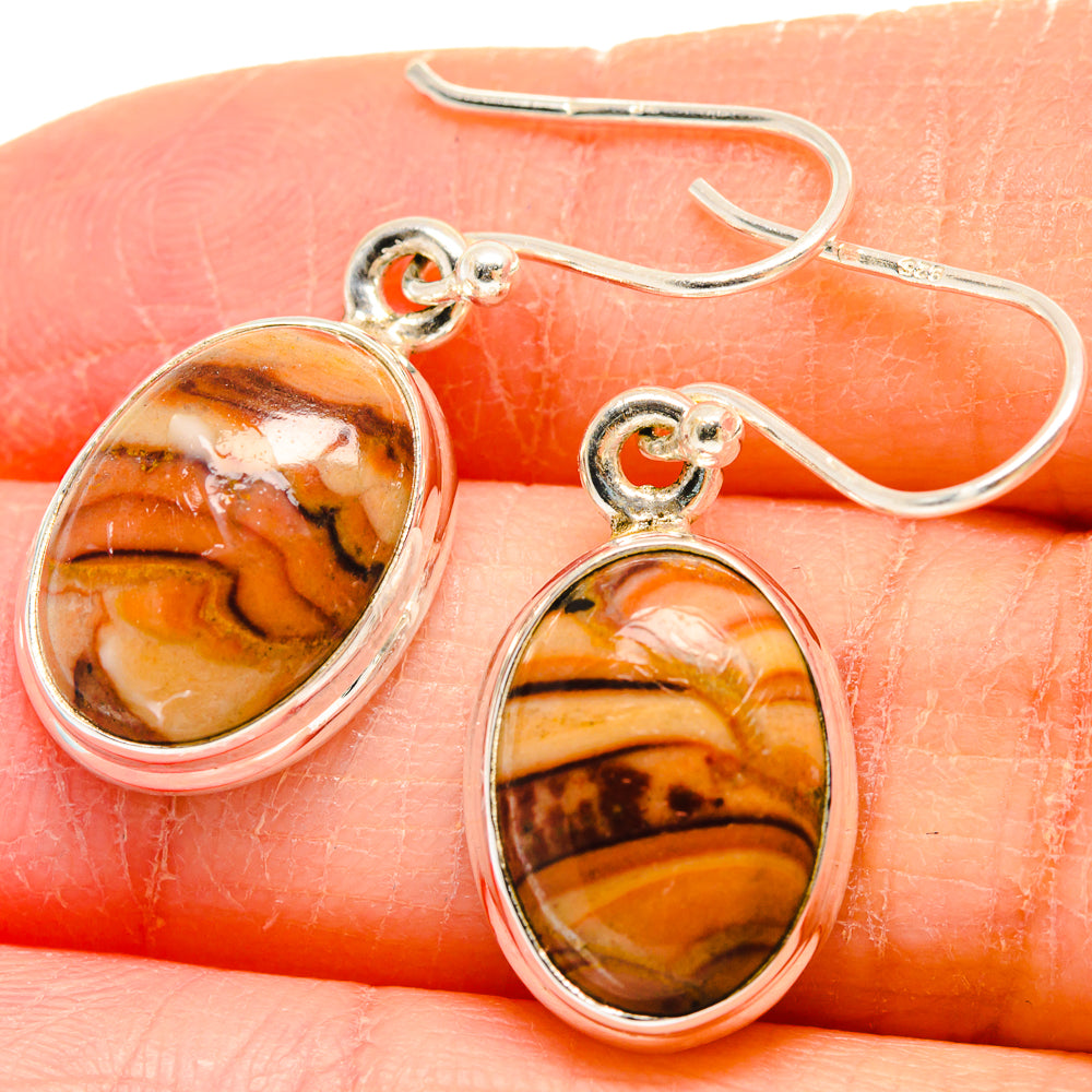 Imperial Jasper Earrings handcrafted by Anasilvercos - EARR423871