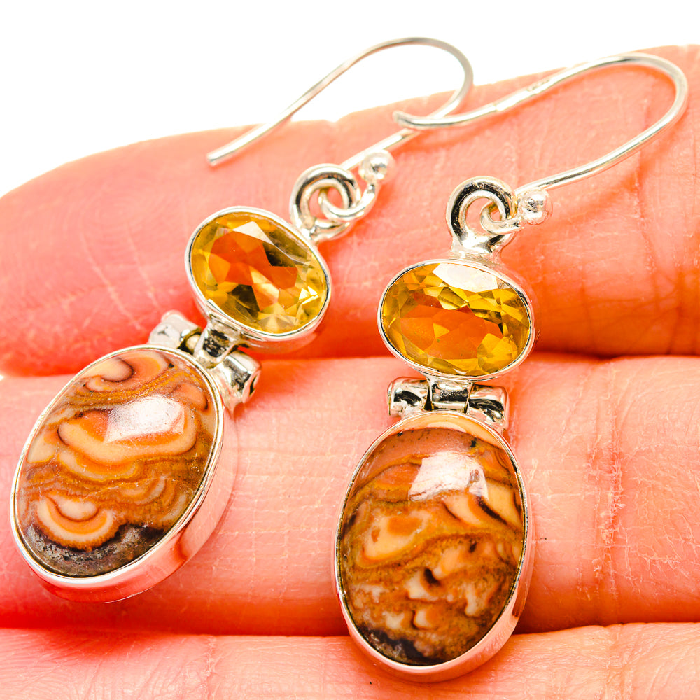 Imperial Jasper Earrings handcrafted by Anasilvercos - EARR423874