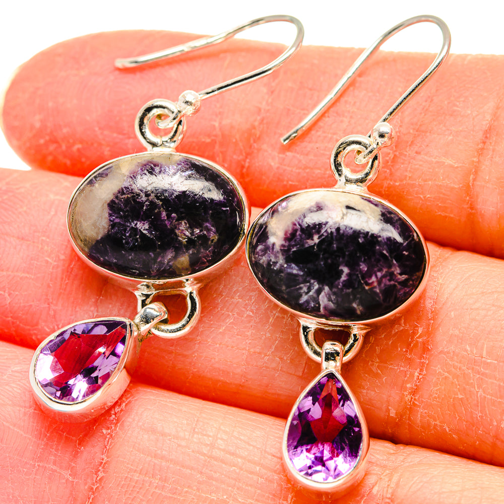 Russian Eudialyte Earrings handcrafted by Anasilvercos - EARR423893