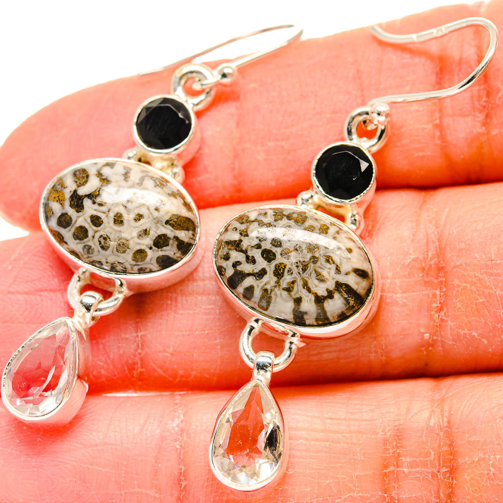Stingray Coral Earrings handcrafted by Anasilvercos - EARR423904