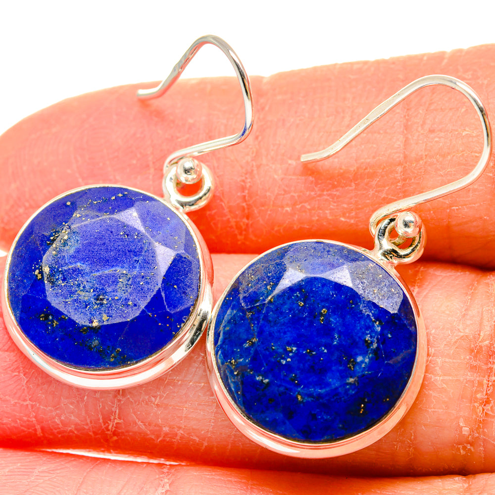 Lapis Lazuli Earrings handcrafted by Anasilvercos - EARR423909