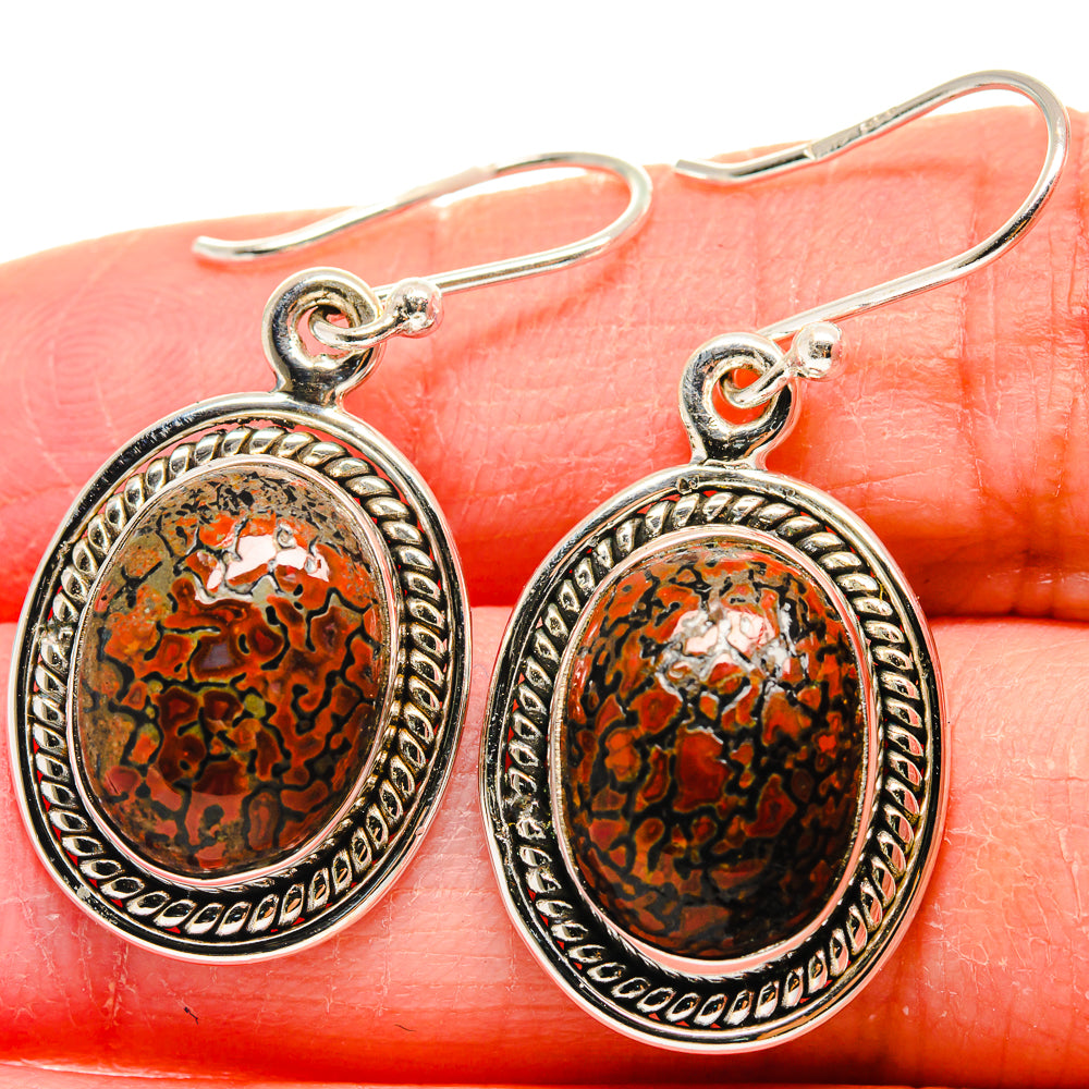 Dinosaur Bone Earrings handcrafted by Anasilvercos - EARR423928