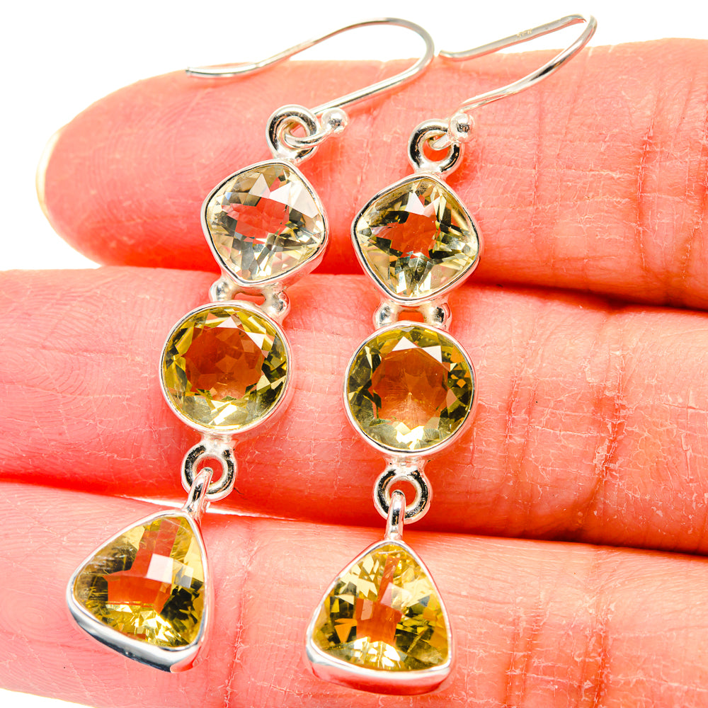 Citrine Earrings handcrafted by Anasilvercos - EARR423939