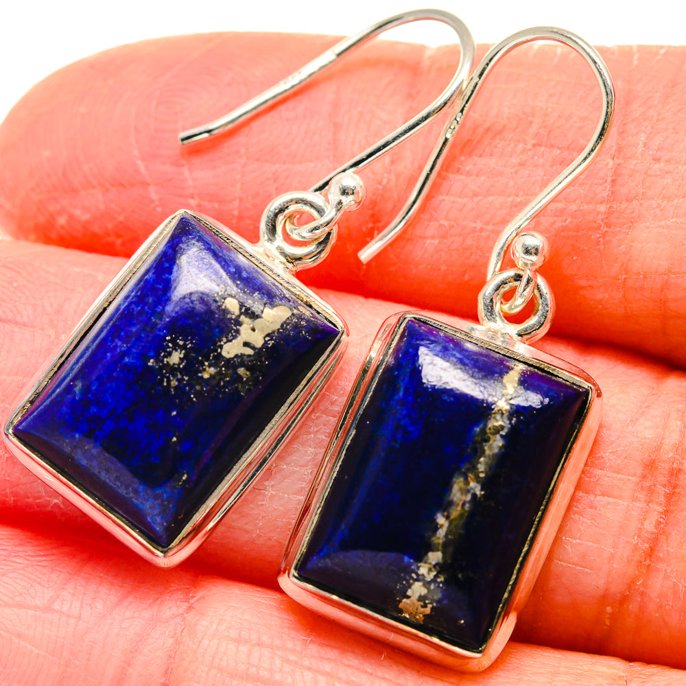 Lapis Lazuli Earrings handcrafted by Anasilvercos - EARR423942