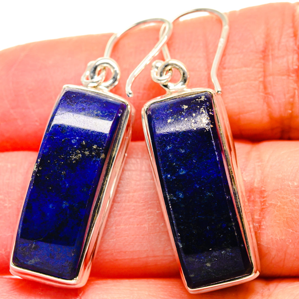 Lapis Lazuli Earrings handcrafted by Anasilvercos - EARR423952