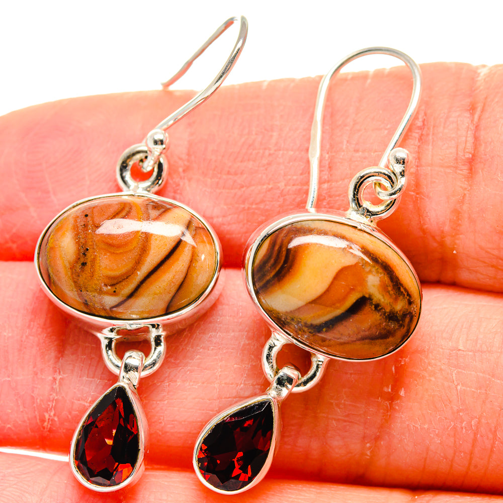 Mookaite Earrings handcrafted by Anasilvercos - EARR423954