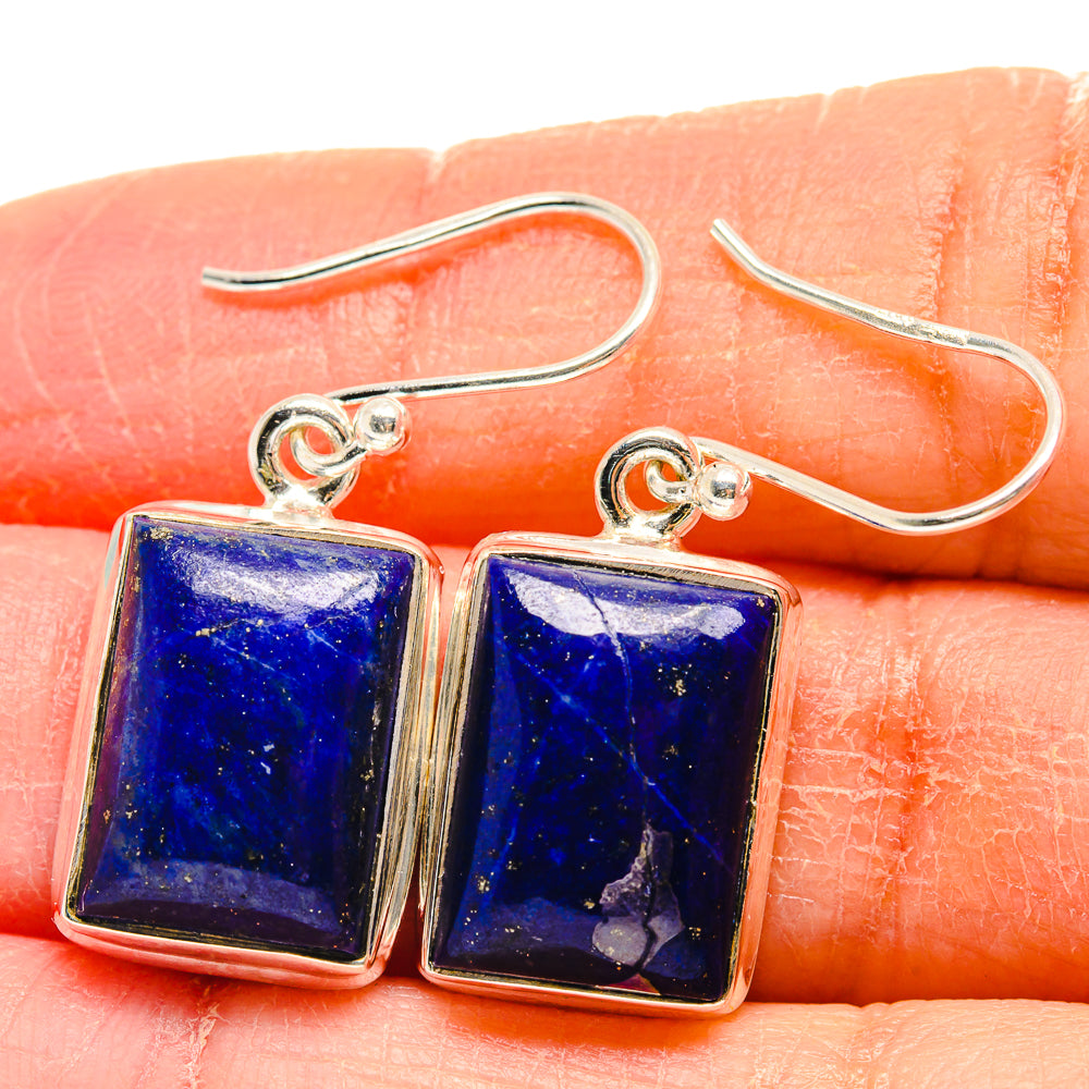Lapis Lazuli Earrings handcrafted by Anasilvercos - EARR423978