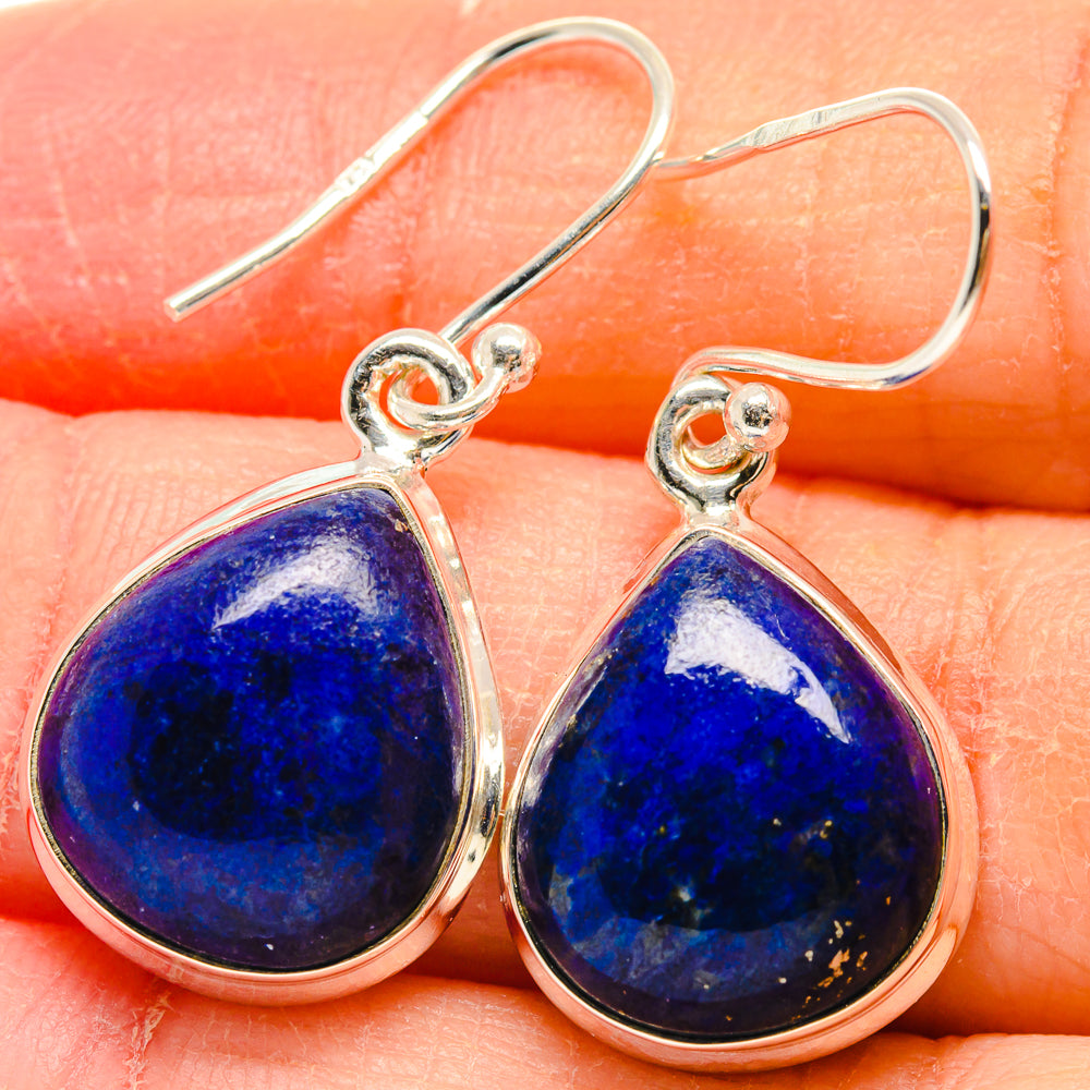 Lapis Lazuli Earrings handcrafted by Anasilvercos - EARR423988