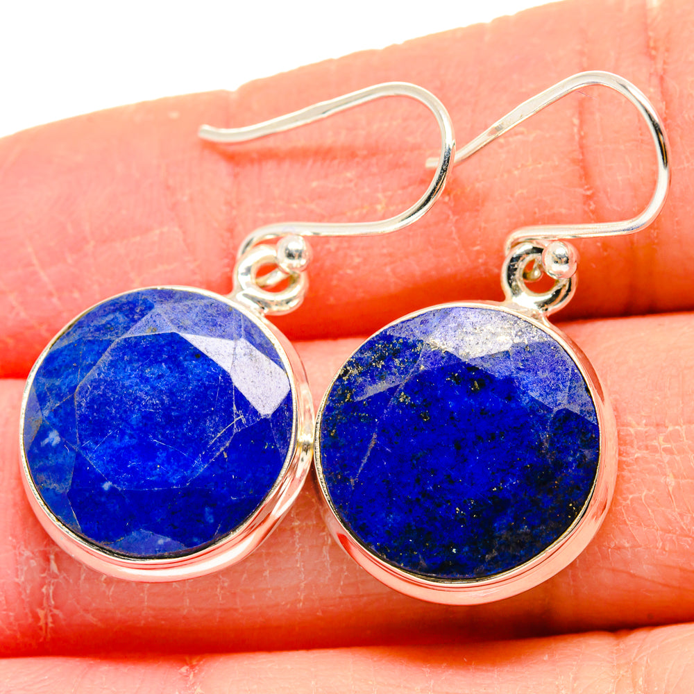 Lapis Lazuli Earrings handcrafted by Anasilvercos - EARR423998