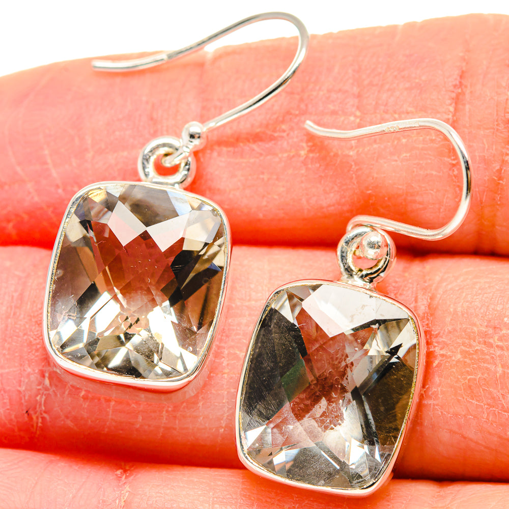 Green Amethyst Earrings handcrafted by Anasilvercos - EARR424000