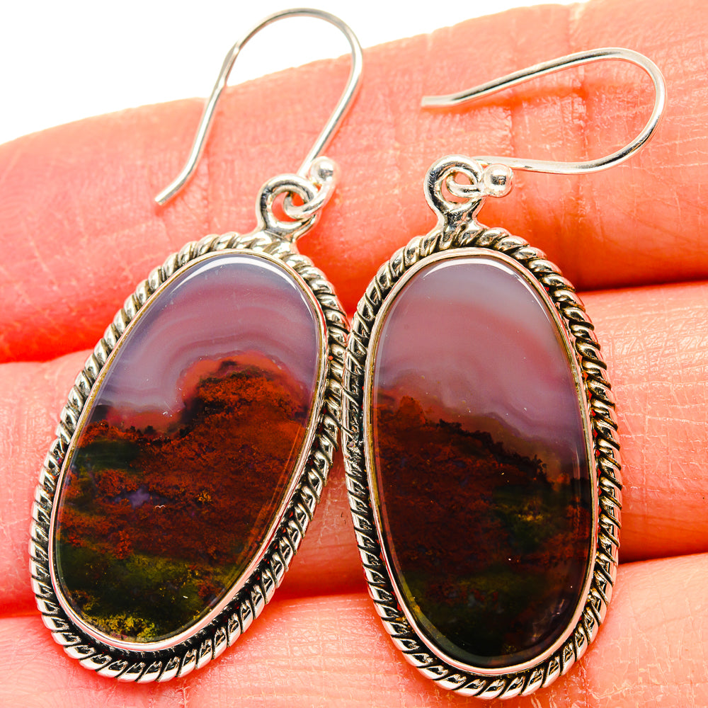 Ocean Jasper Earrings handcrafted by Anasilvercos - EARR424010