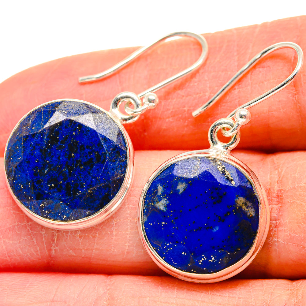 Lapis Lazuli Earrings handcrafted by Anasilvercos - EARR424015