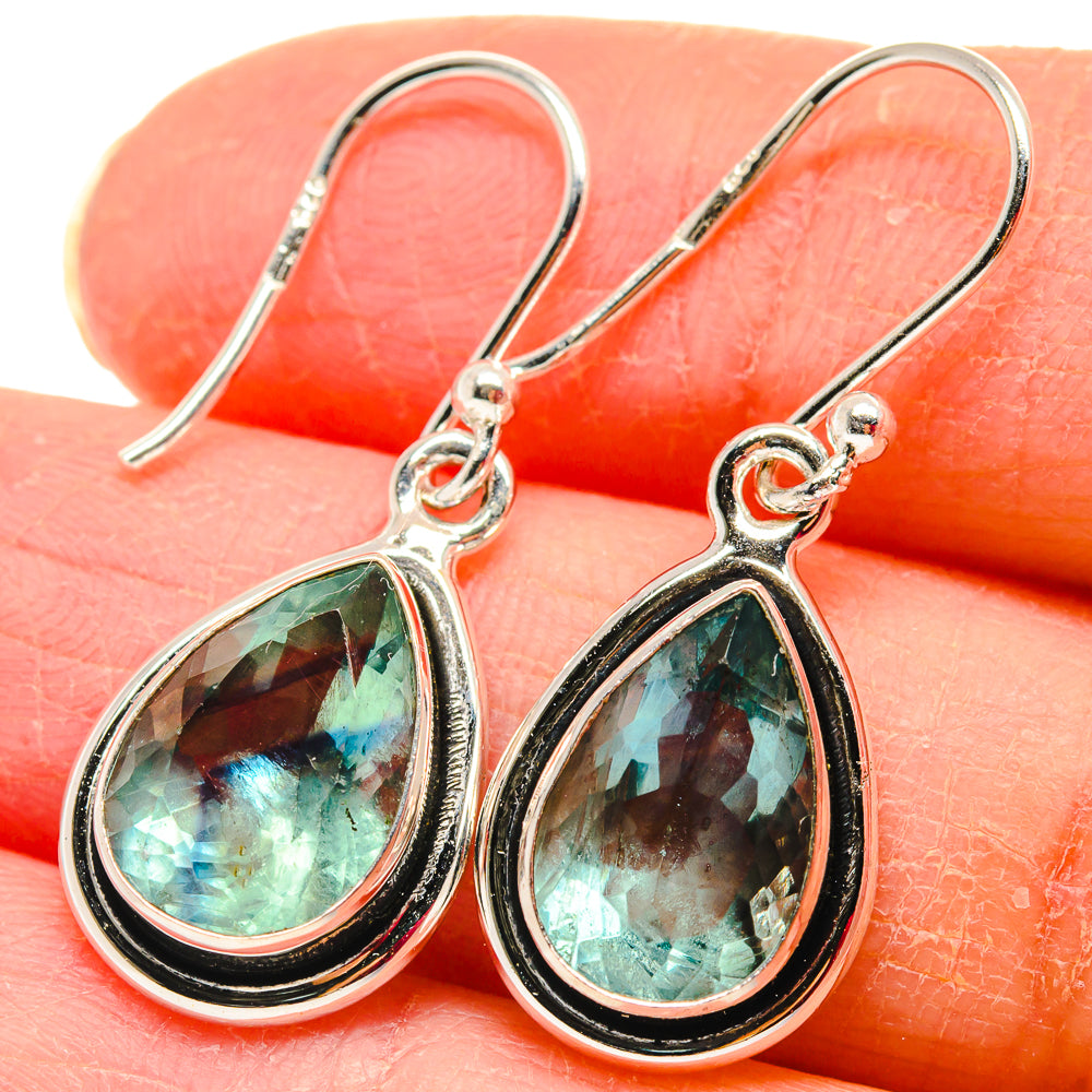 Green Fluorite Earrings handcrafted by Anasilvercos - EARR424023
