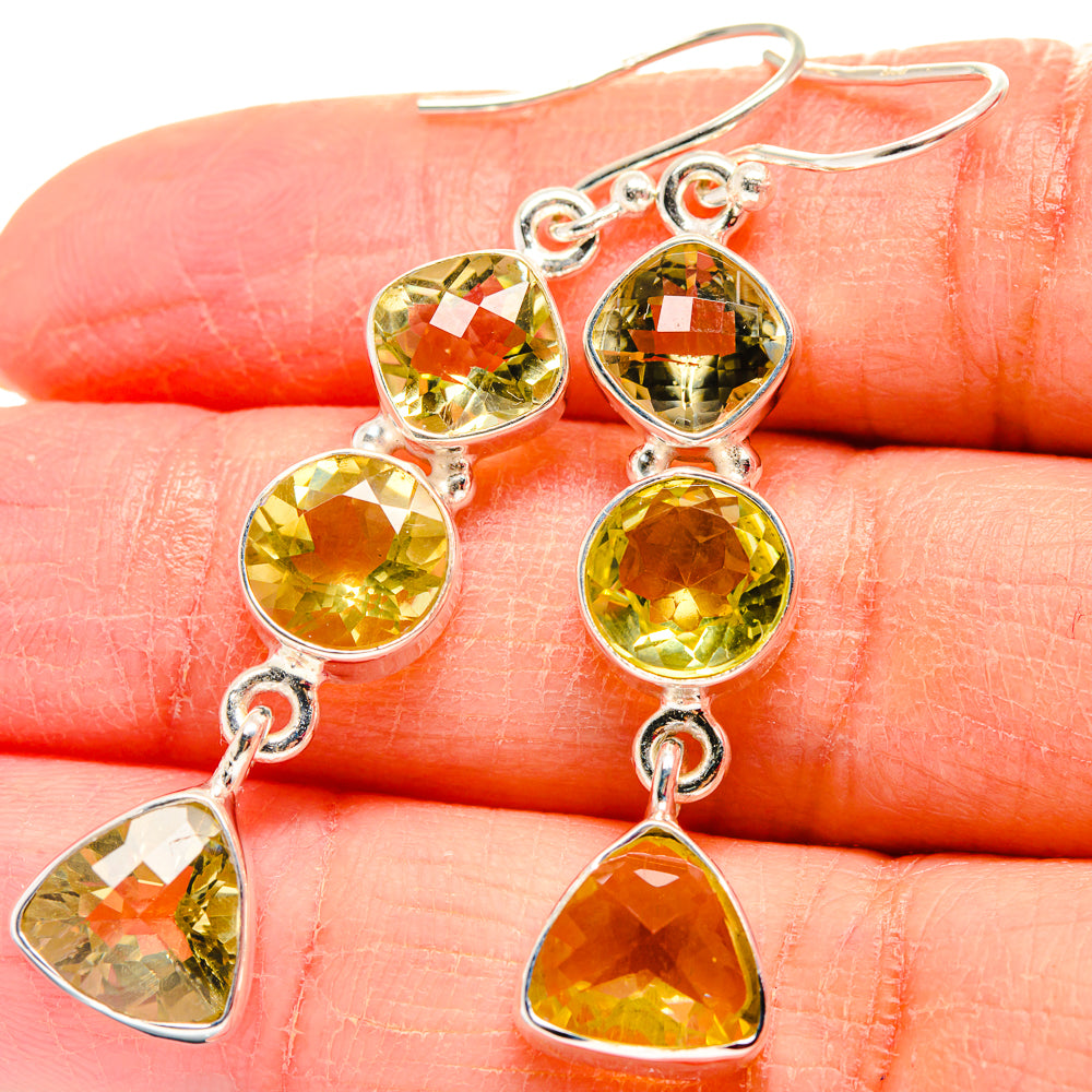 Citrine Earrings handcrafted by Anasilvercos - EARR424039