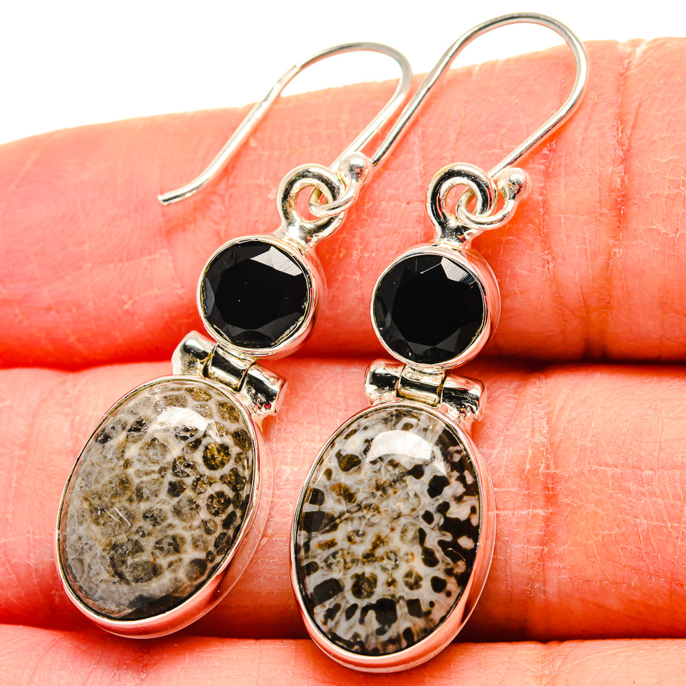 Stingray Coral Earrings handcrafted by Anasilvercos - EARR424046